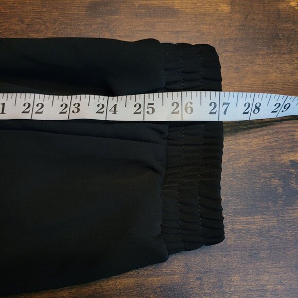 Chico's Chiffon Cargo Jogger Pants 2 R = L Cropped Pockets Zip Leg Hi Rise NWOT - Picture 13 of 15